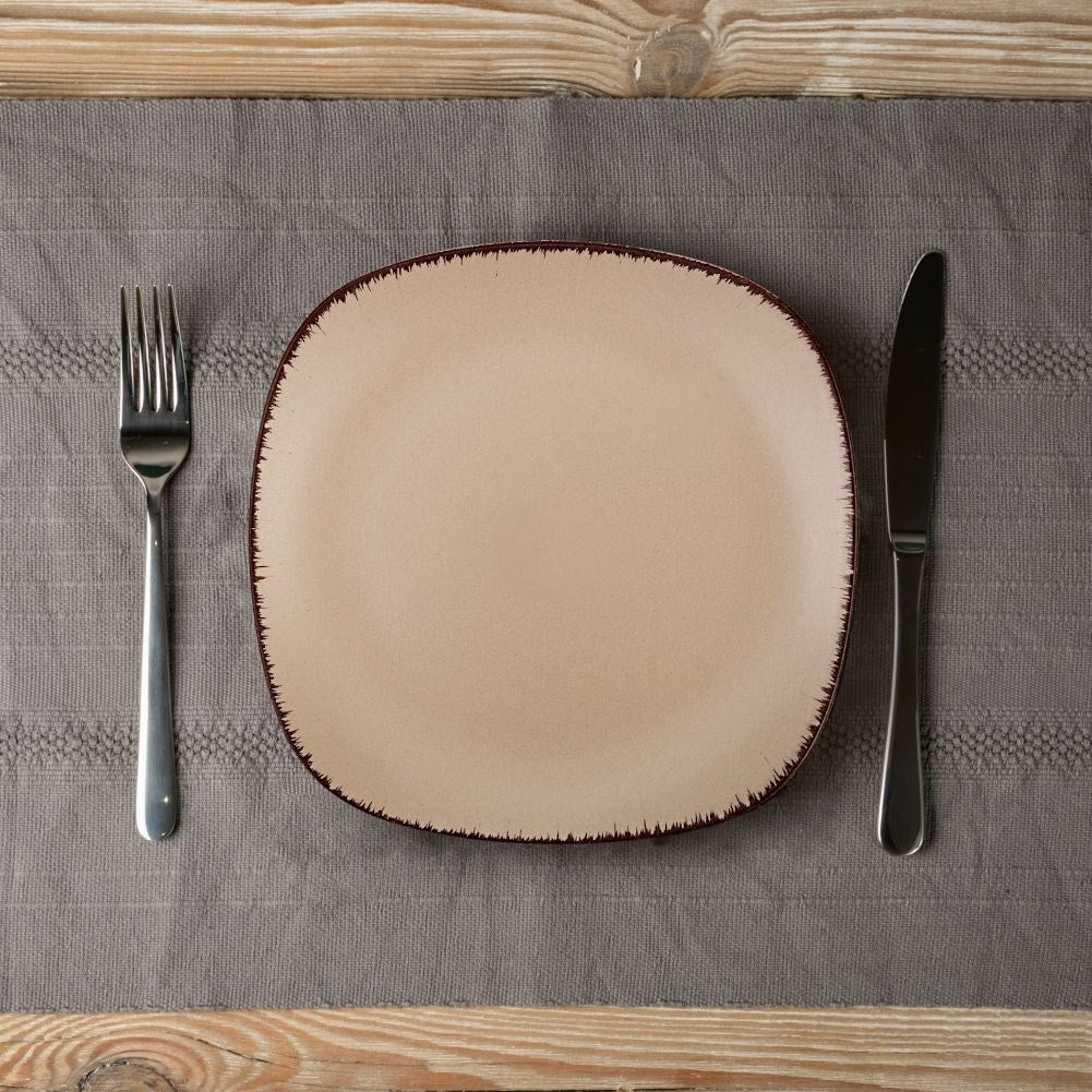 Ceramic dessert plate for microwave and dishwasher