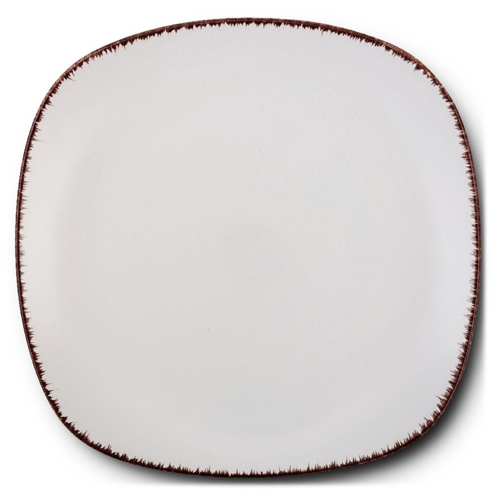 Ceramic dessert plate for microwave and dishwasher