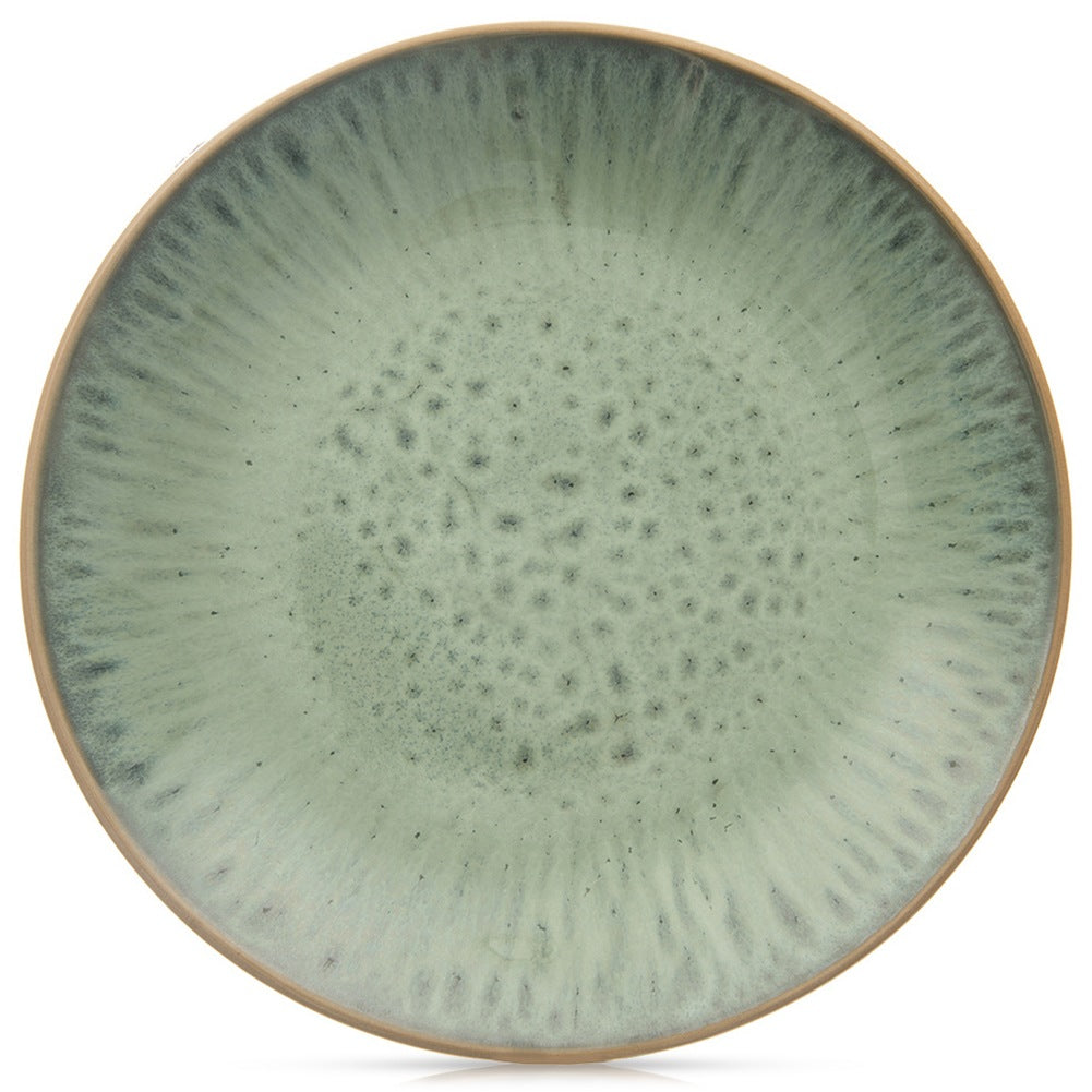 Ceramic dessert plate, green, GLAZE, 20.5 cm