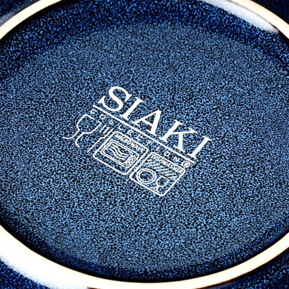 Ceramic dessert plate, navy blue, 22 cm
