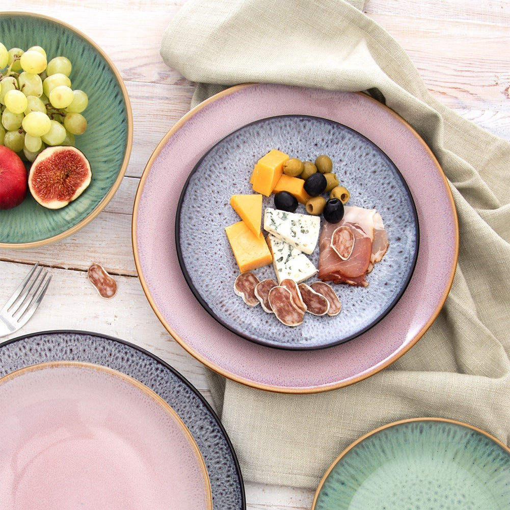 Ceramic dessert plate purple GLAZE 20.5 cm