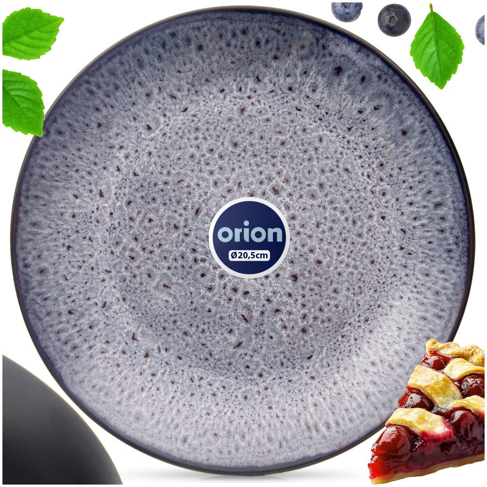 Ceramic dessert plate purple GLAZE 20.5 cm