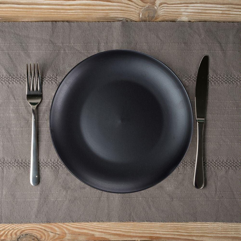 Ceramic dinner plate, microwave and dishwasher safe