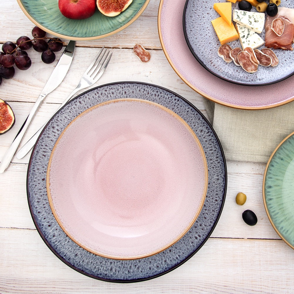 Ceramic dinner plate purple GLAZE 27 cm