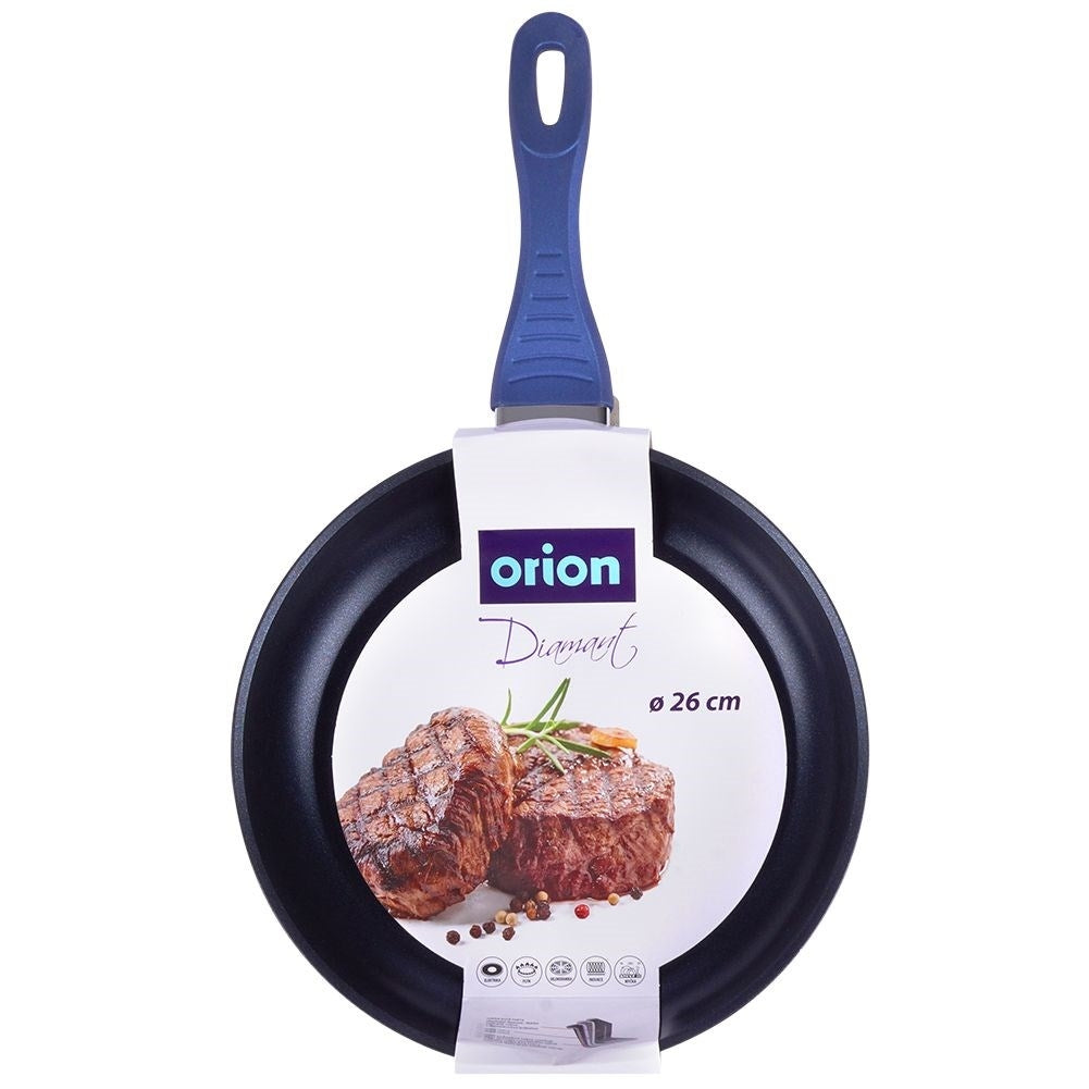 Ceramic frying pan with diamond crystals - durable & robust