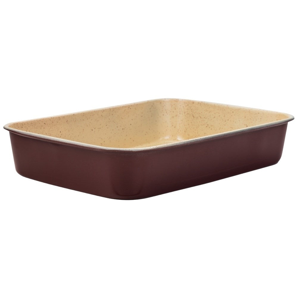 Ceramic frying pan with granite for baking in all ovens