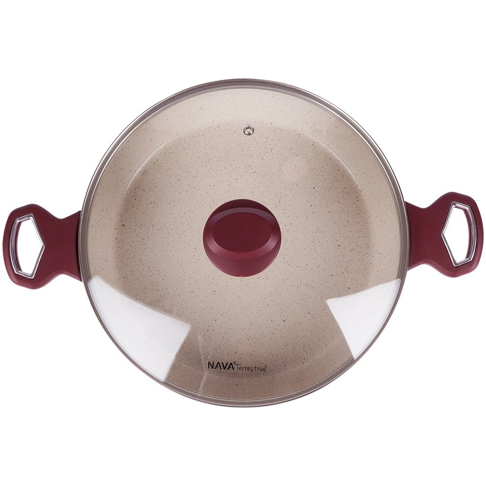 Ceramic frying pan with non-stick, for all stoves, dishwasher safe
