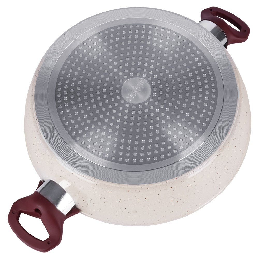 Ceramic frying pan with non-stick, for all stoves, dishwasher safe