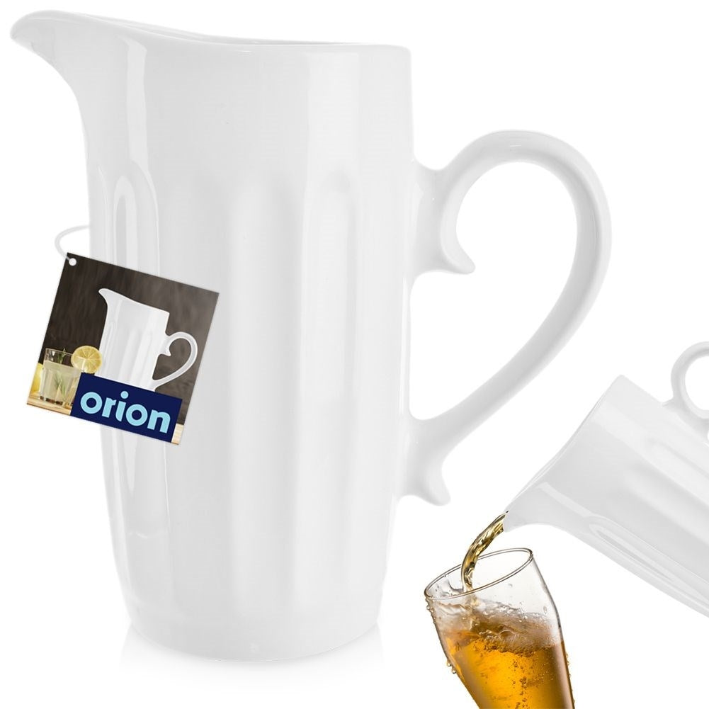 Ceramic jug for all drinks - water, juice, iced tea, compote