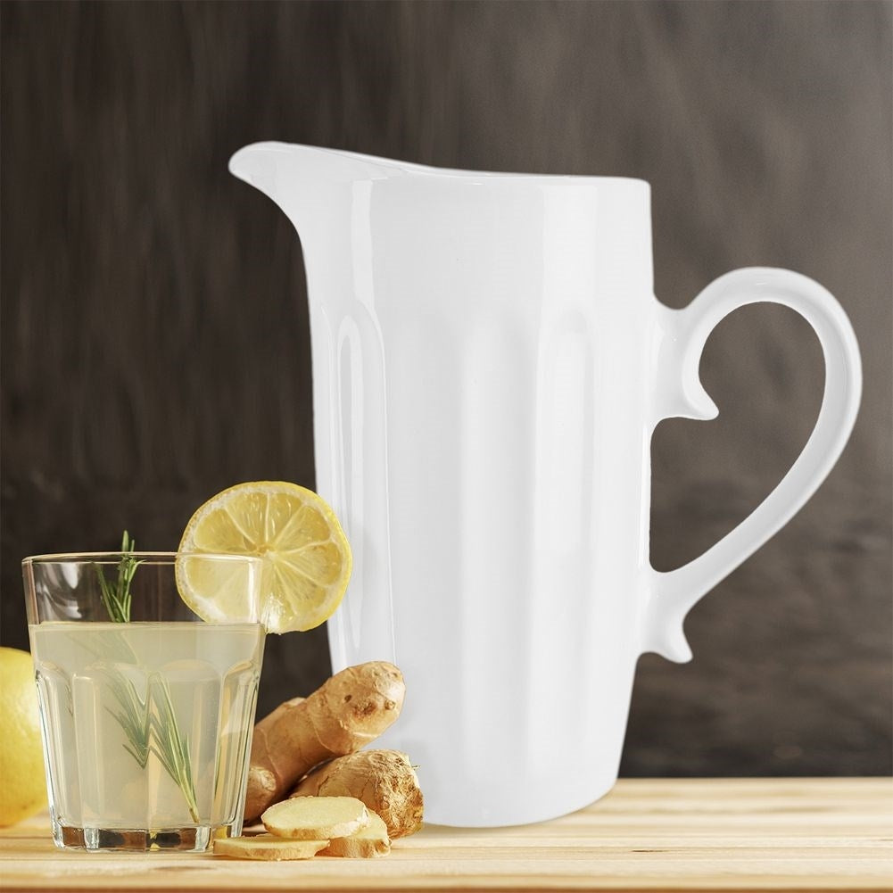Ceramic jug for all drinks - water, juice, iced tea, compote