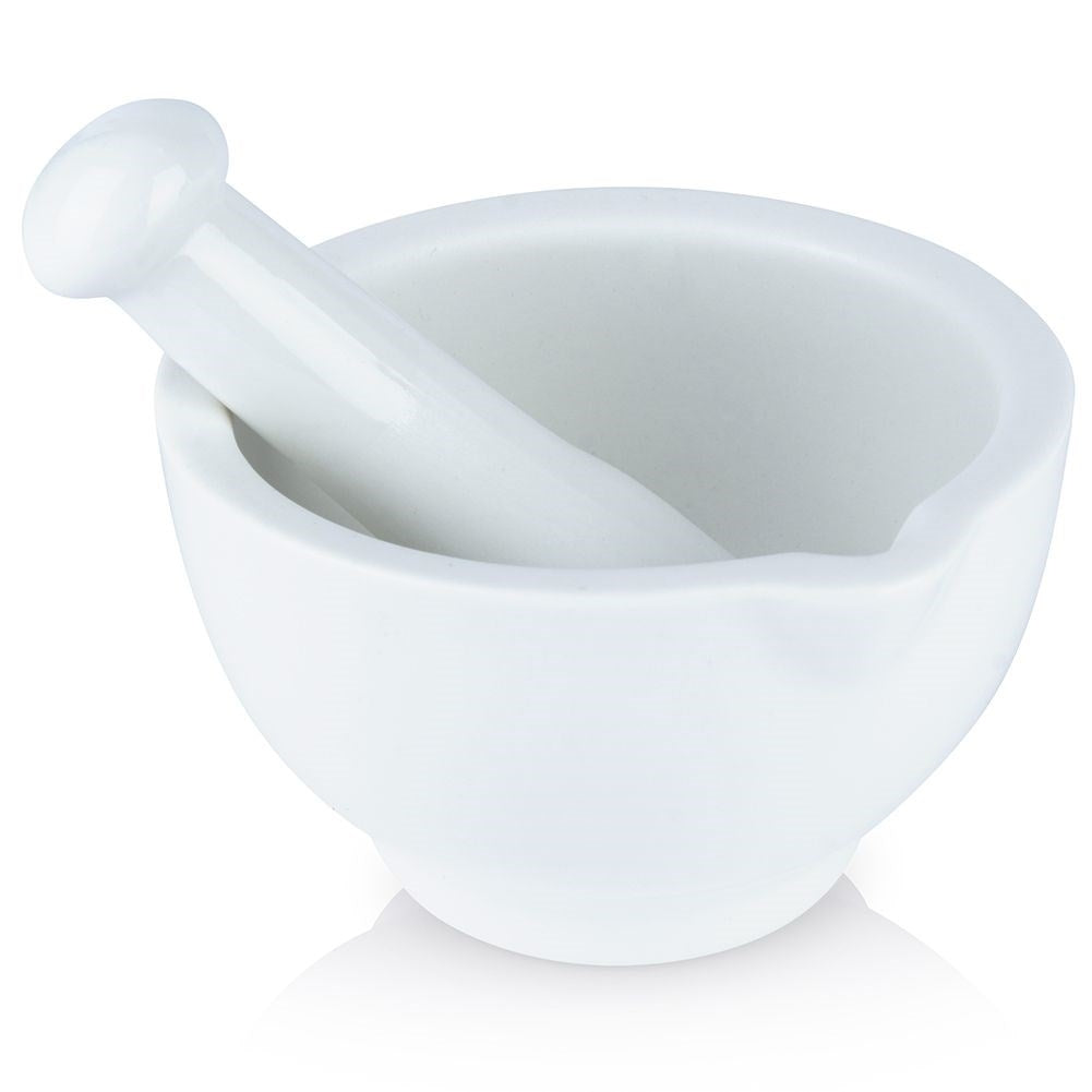 Ceramic mortar for spices, herbs and nuts, durable