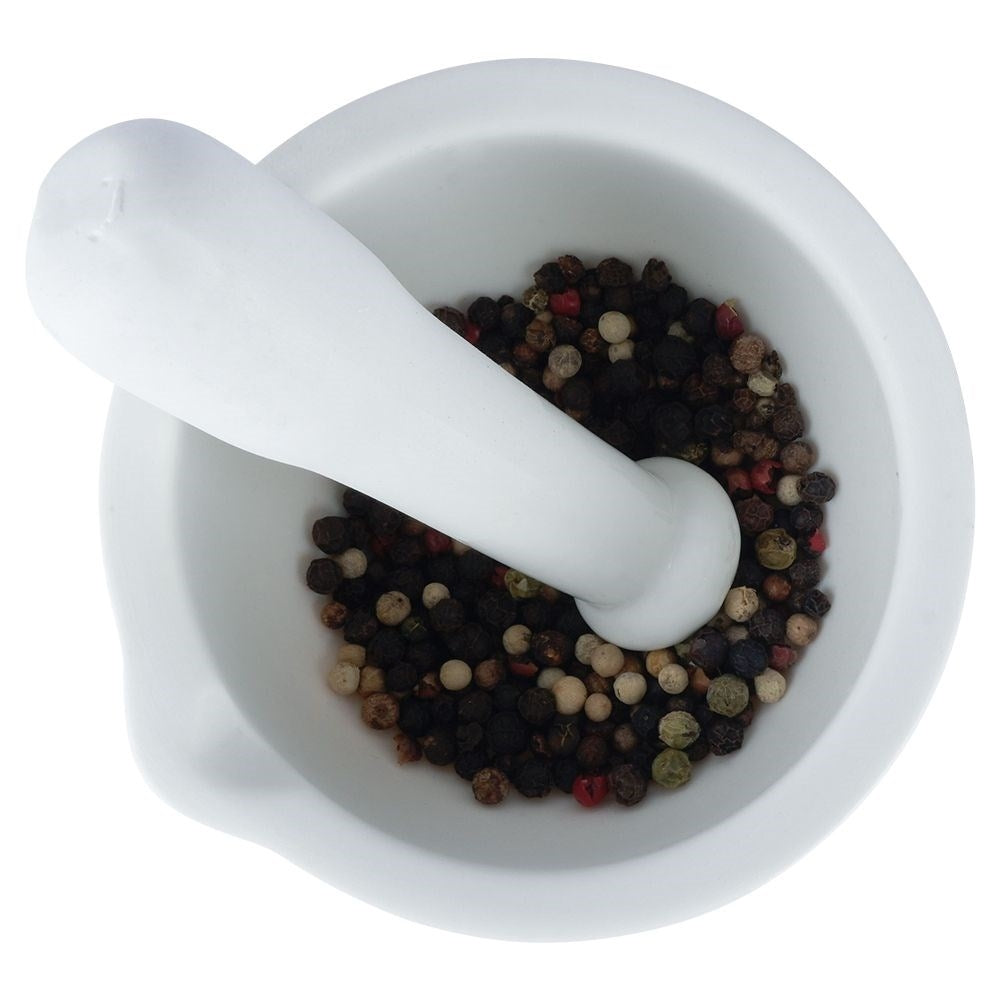 Ceramic mortar for spices, herbs and nuts, durable