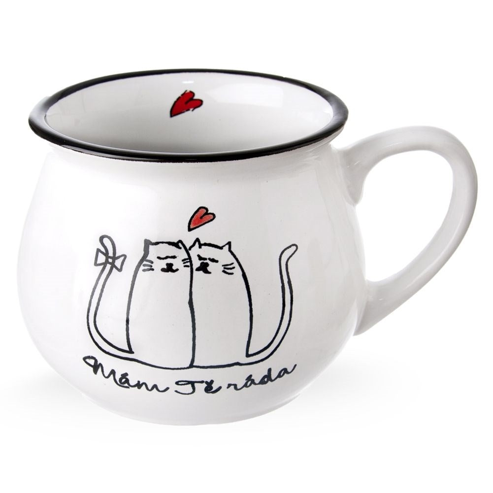Ceramic mug 300ml with cat motif - Perfect for coffee & tea