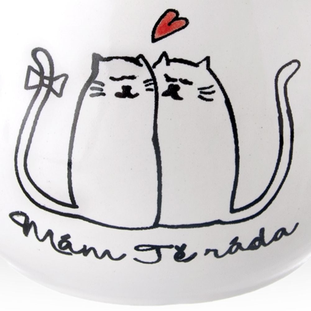 Ceramic mug 300ml with cat motif - Perfect for coffee & tea