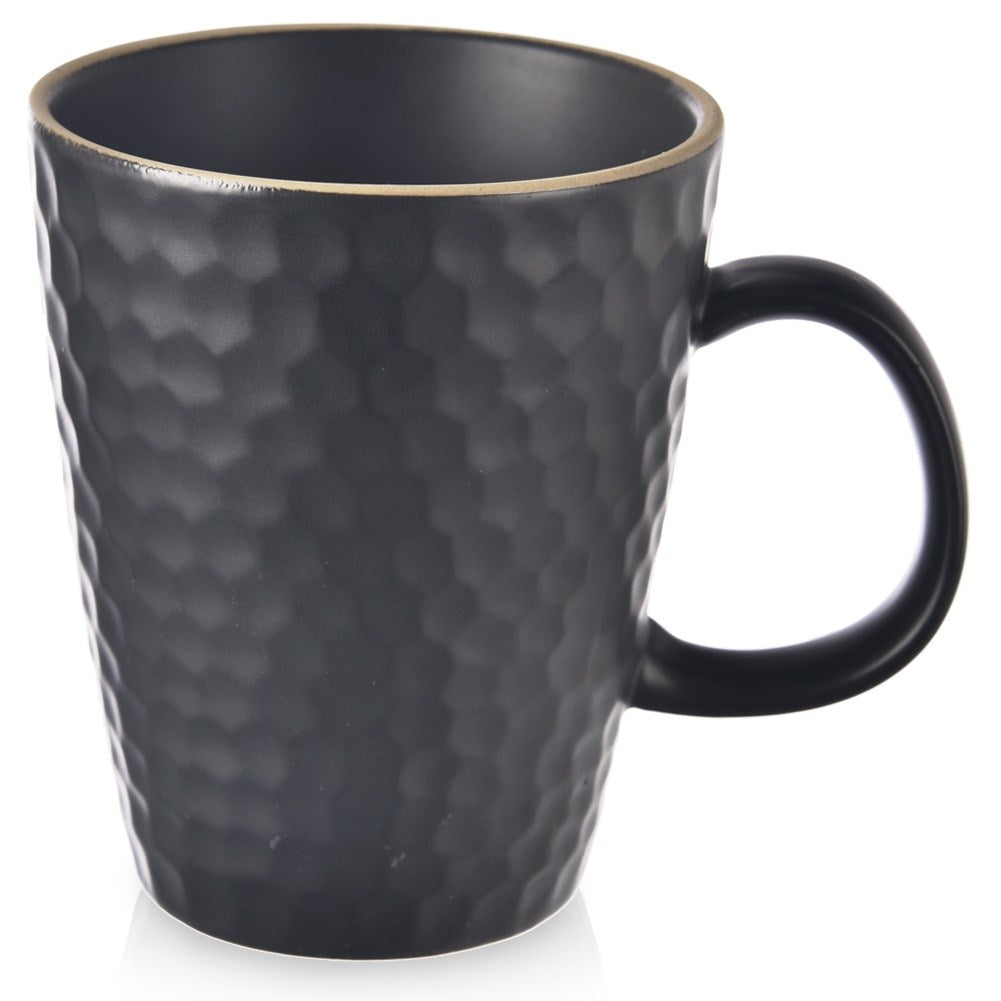 Ceramic mug black TEA TIME 420 ml