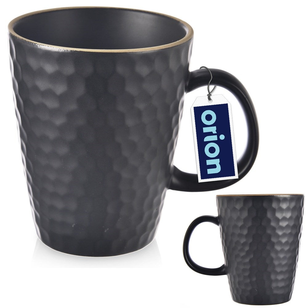 Ceramic mug black TEA TIME 420 ml
