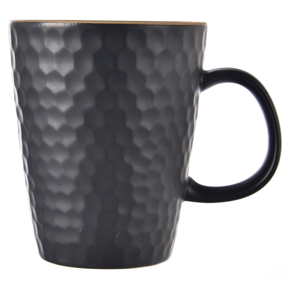 Ceramic mug black TEA TIME 420 ml