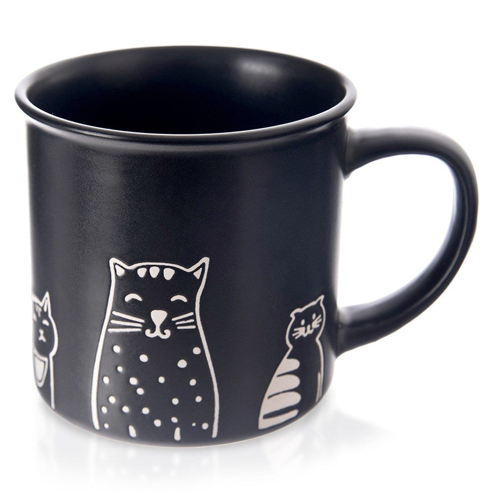 Ceramic mug black cats 500 ml