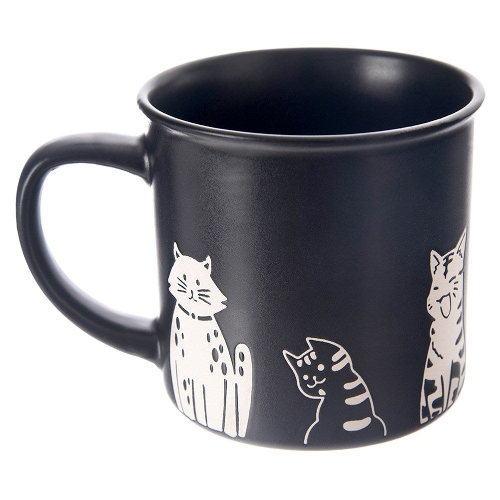 Ceramic mug black cats 500 ml