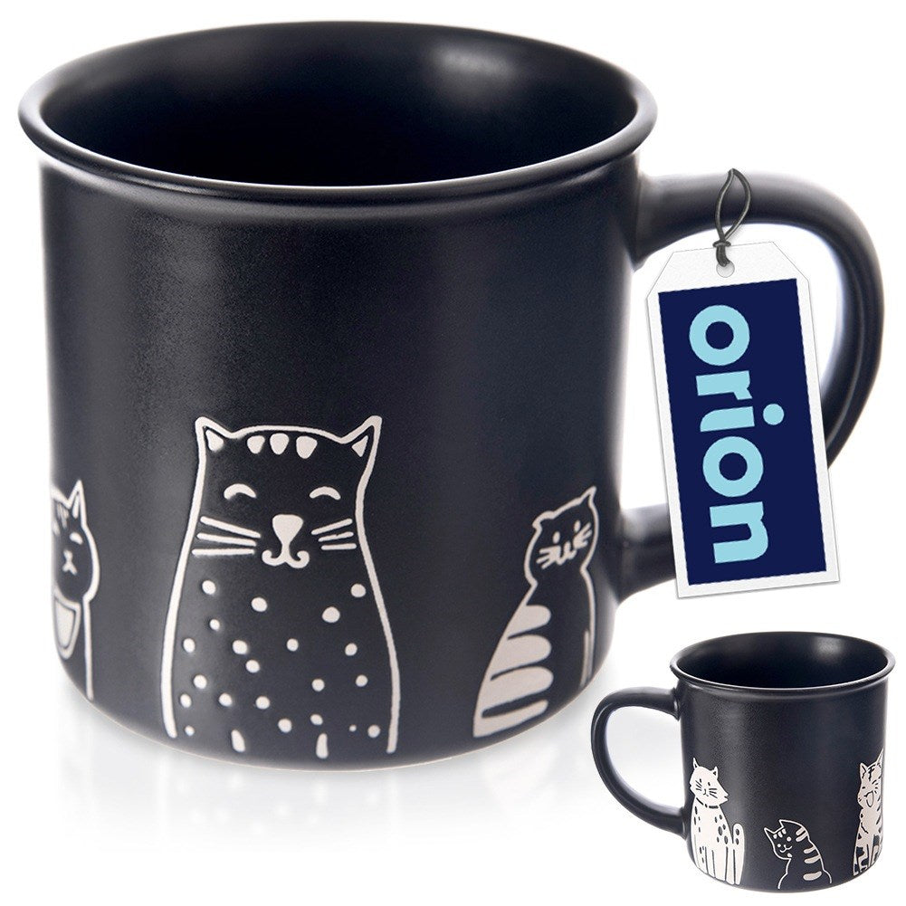 Ceramic mug black cats 500 ml