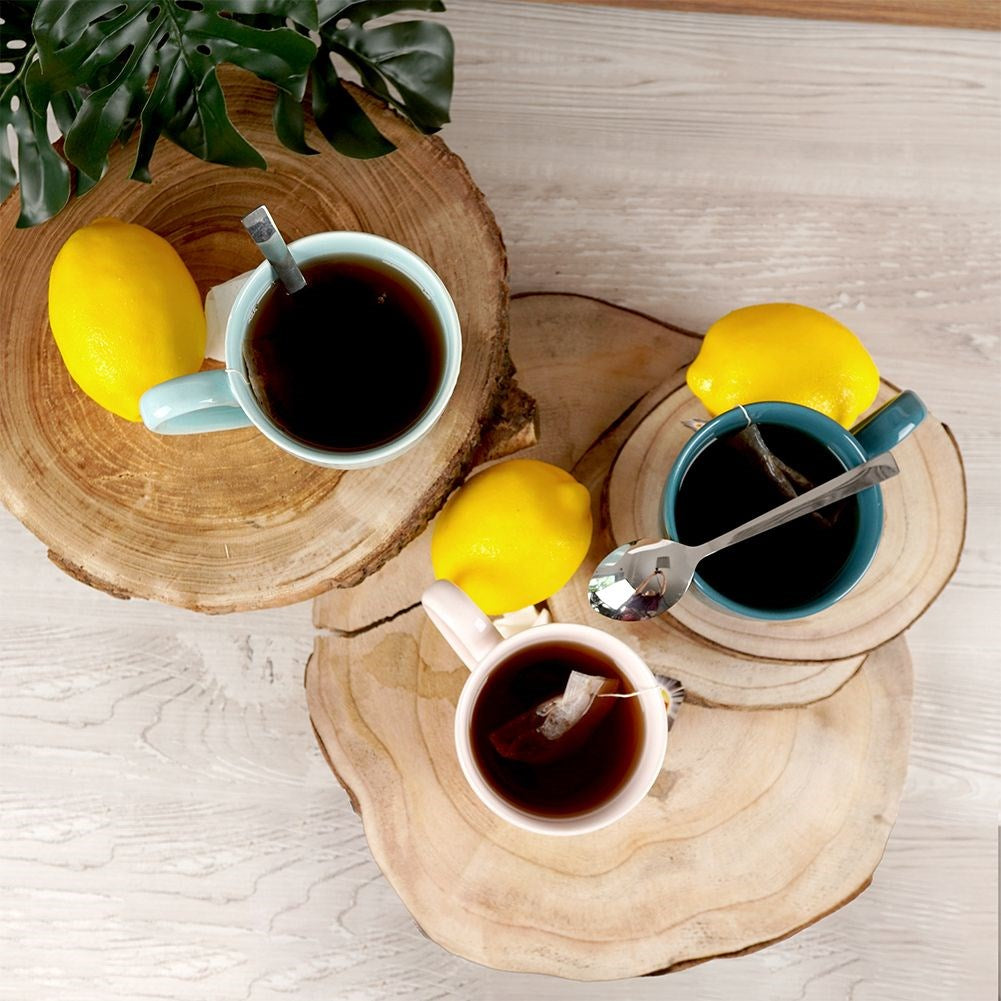 Ceramic mug blue RELIEF 390 ml