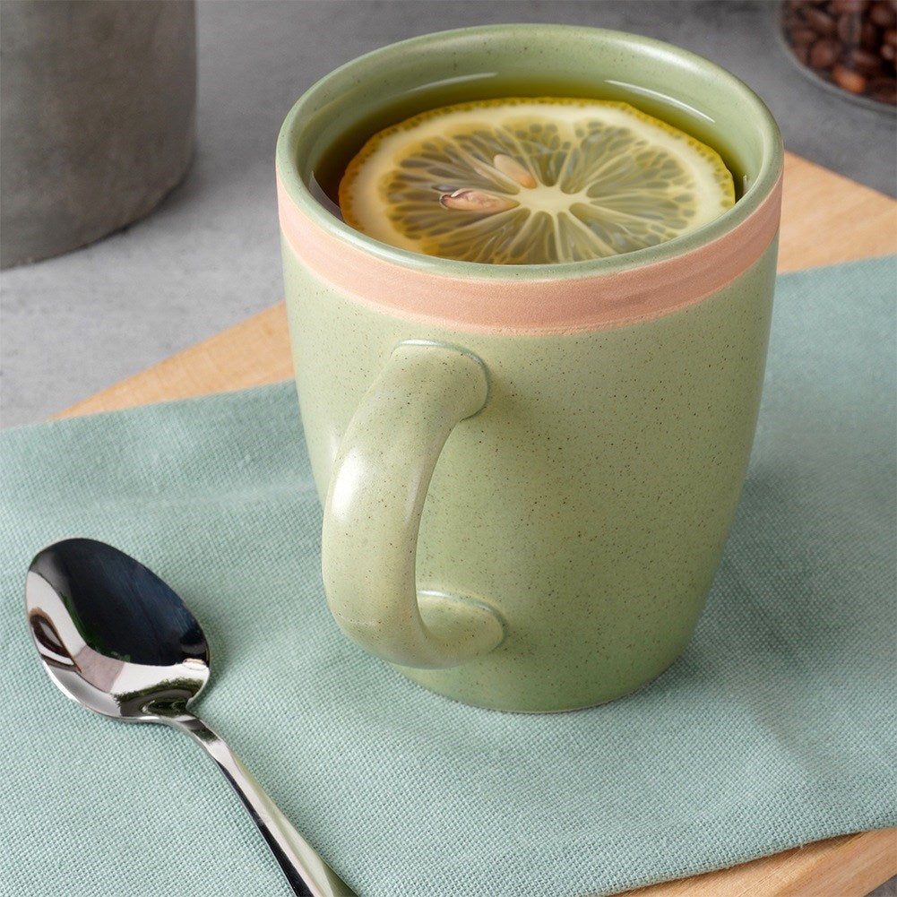 Ceramic mug green ARTHENA GREEN 380 ml