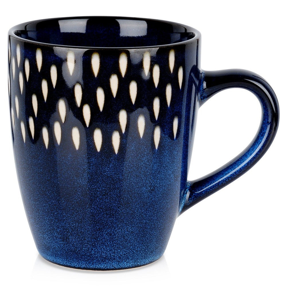 Ceramic mug navy blue 350 ml