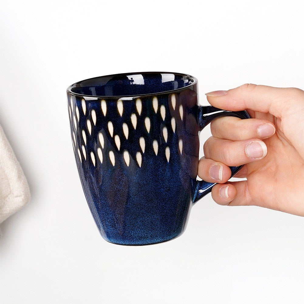 Ceramic mug navy blue 350 ml