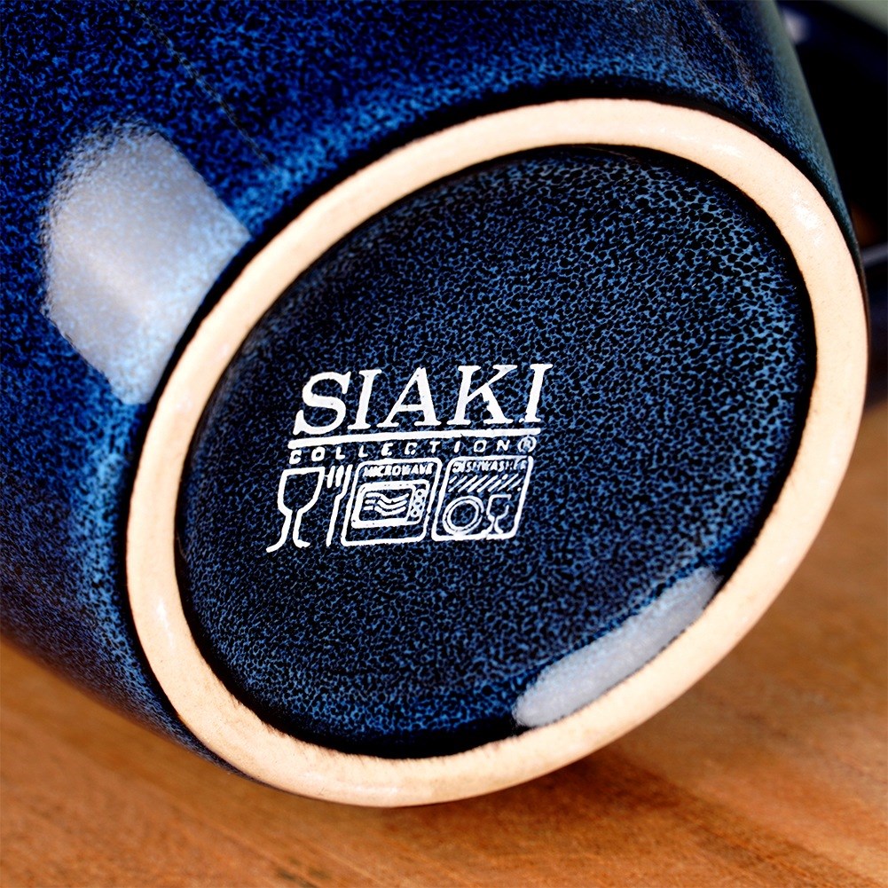 Ceramic mug navy blue 350 ml
