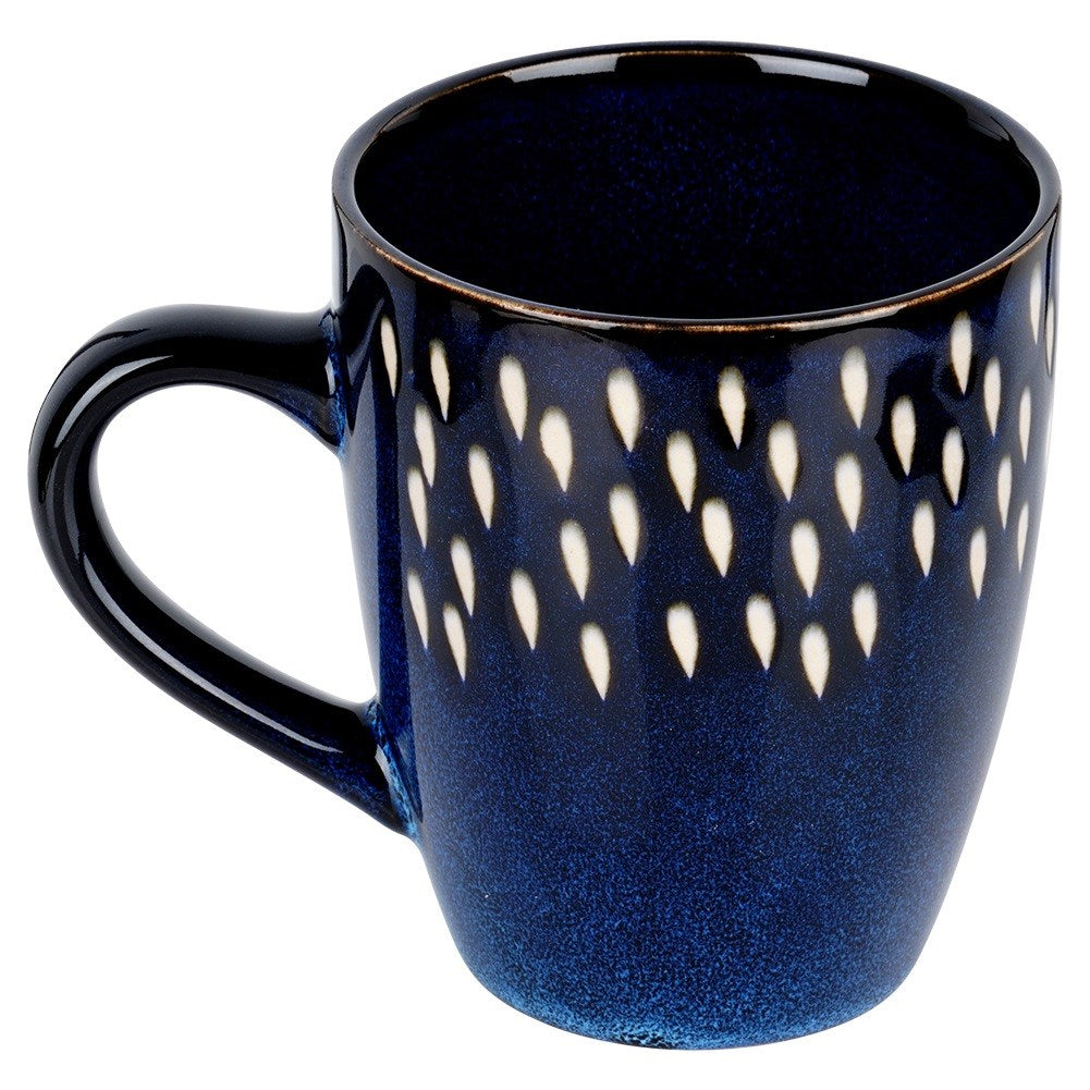 Ceramic mug navy blue 350 ml