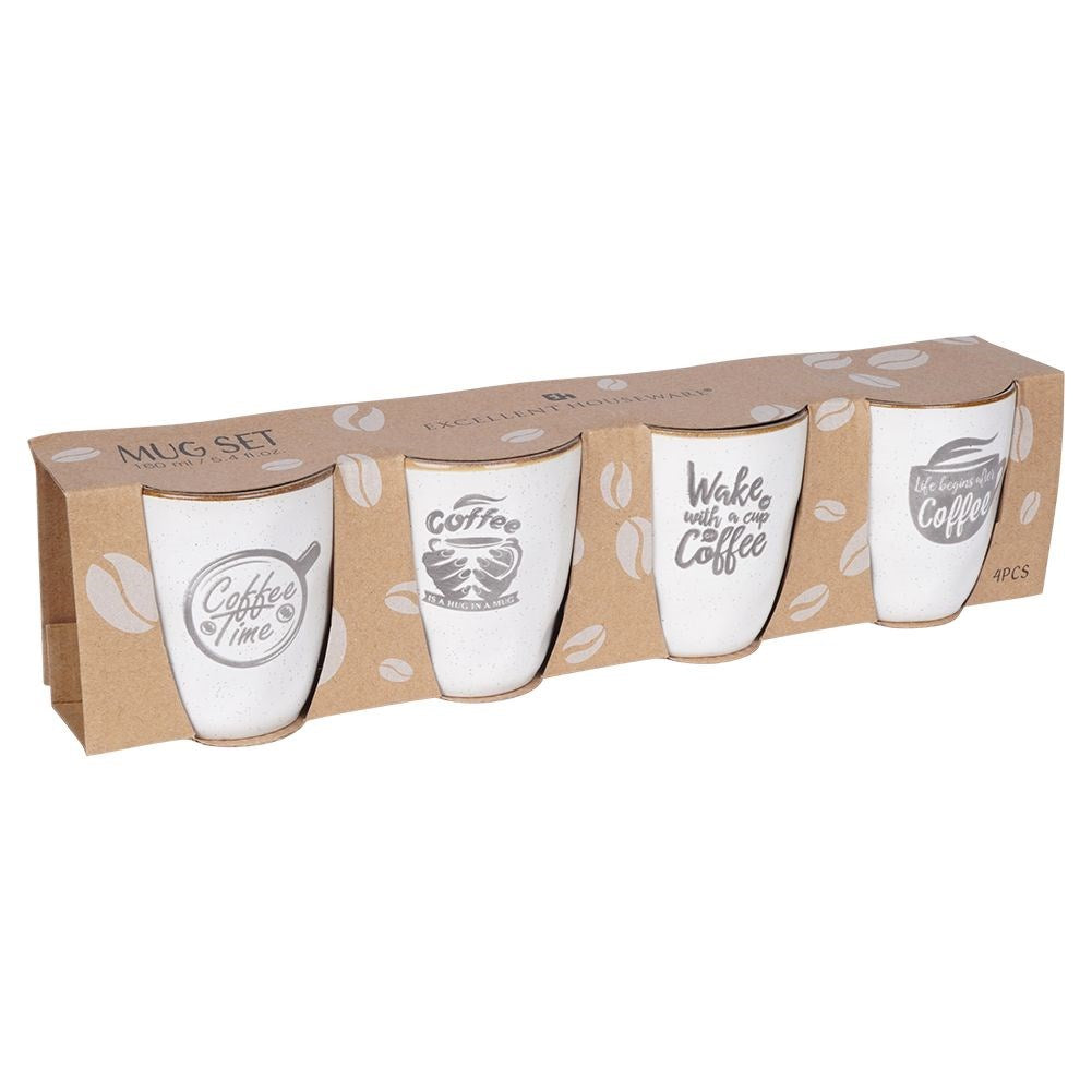 Ceramic mugs 160 ml 4 pcs.