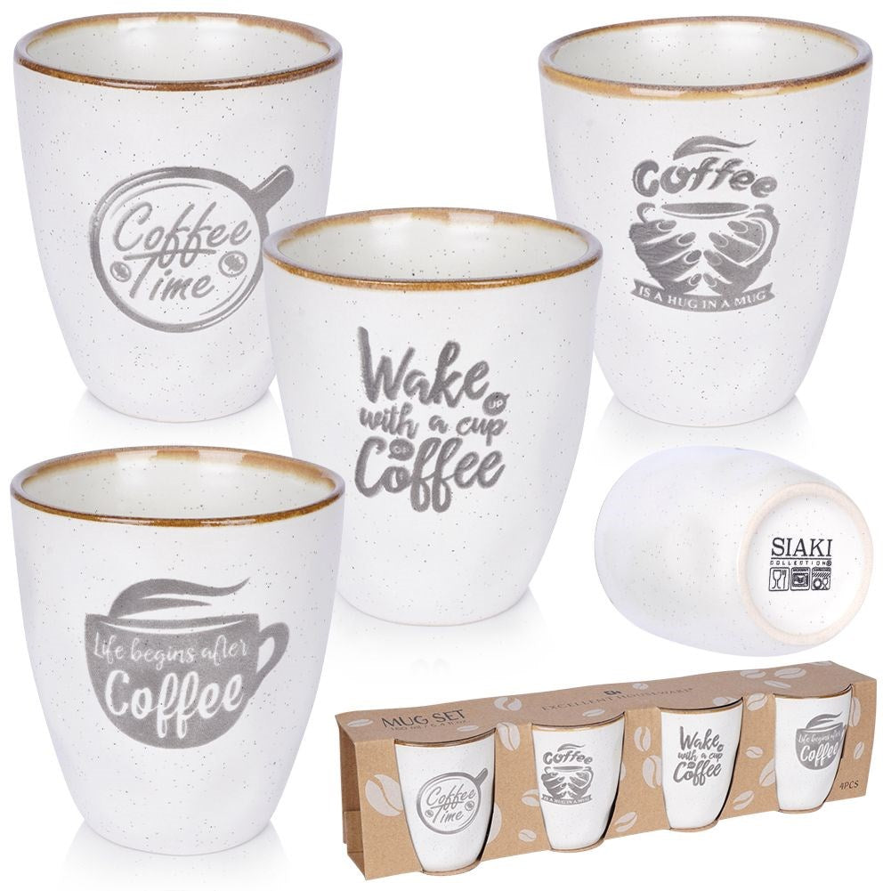 Ceramic mugs 160 ml 4 pcs.