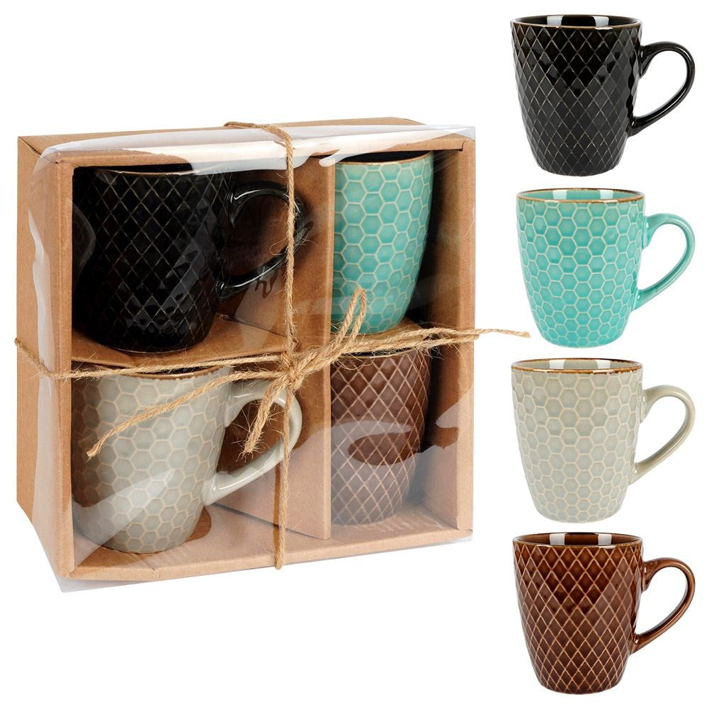 Ceramic mugs 250 ml 4 pcs.