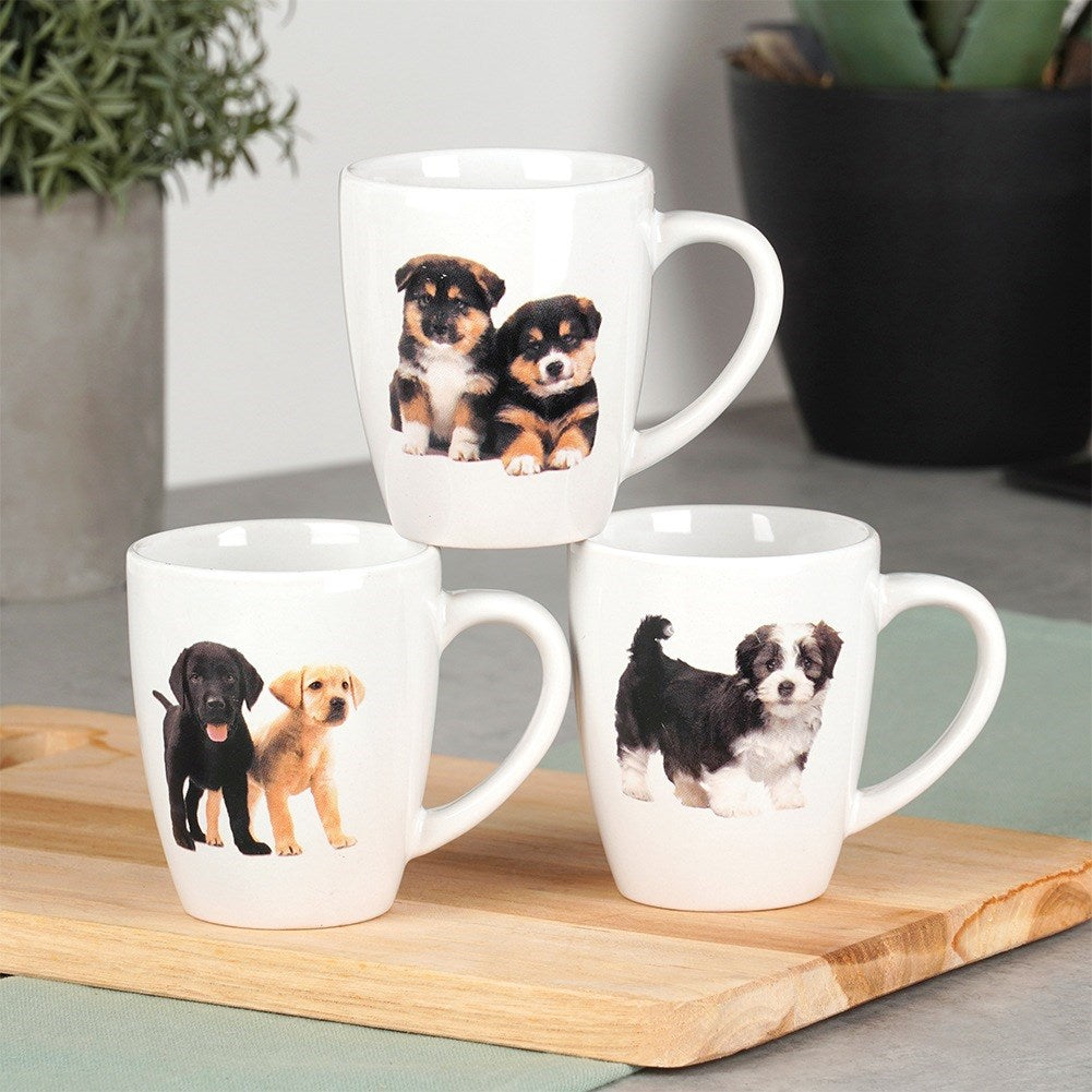Ceramic mugs dogs 220 ml 3 pcs.