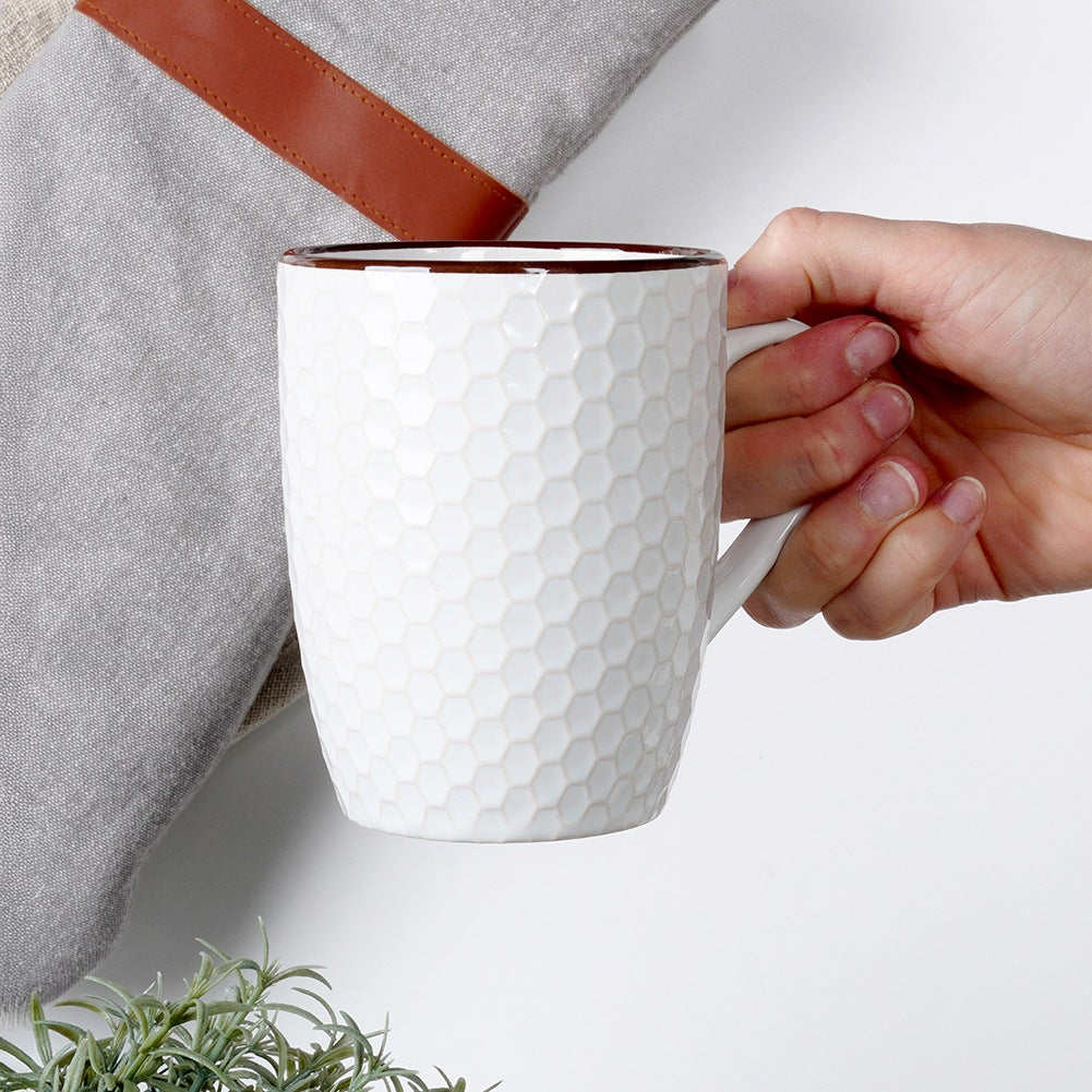 Ceramic mugs white 400 ml 4 pcs.
