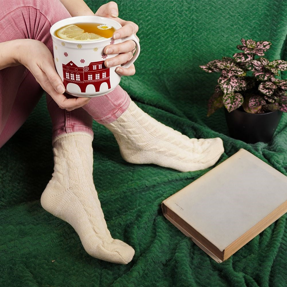 Ceramic mug with socks 500 ml 2 pcs.