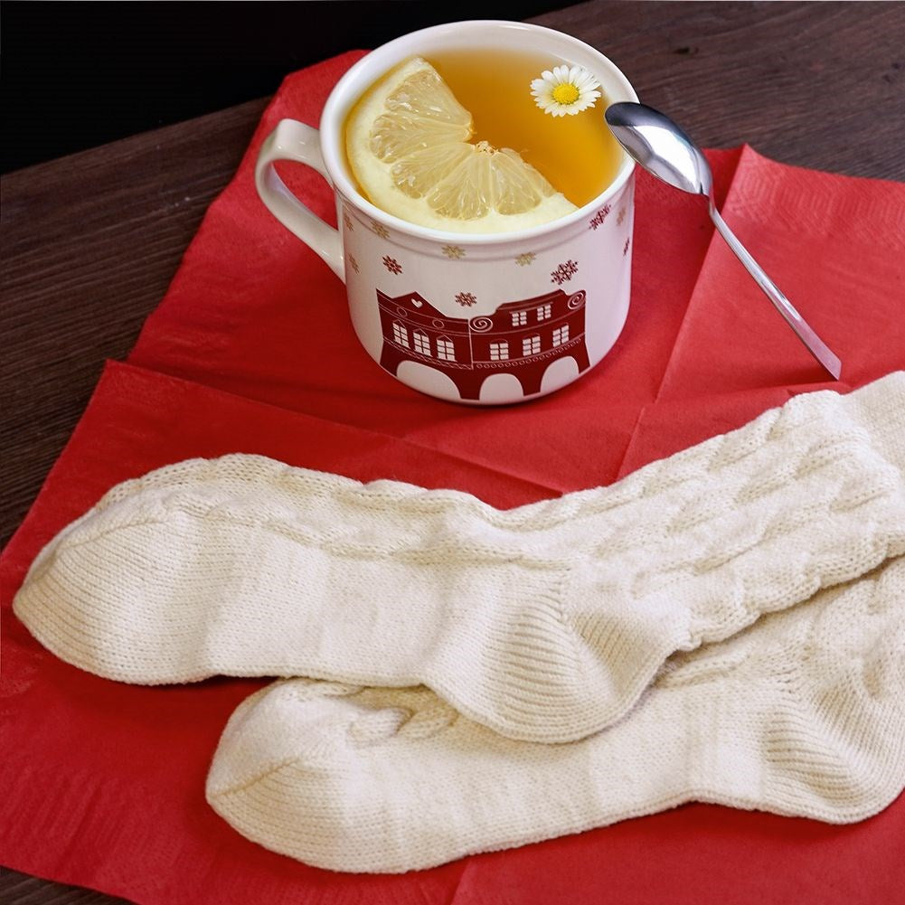 Ceramic mug with socks 500 ml 2 pcs.