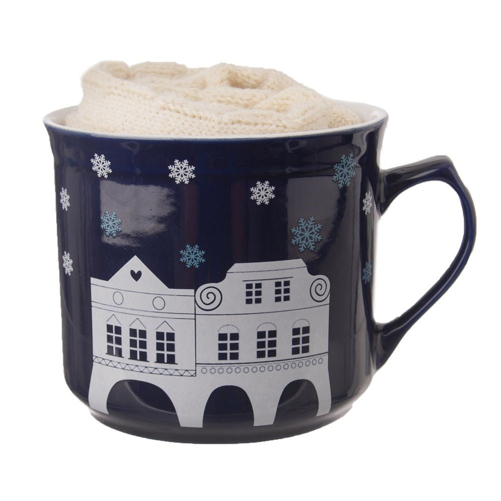 Ceramic mug with socks 500 ml 2 pcs.