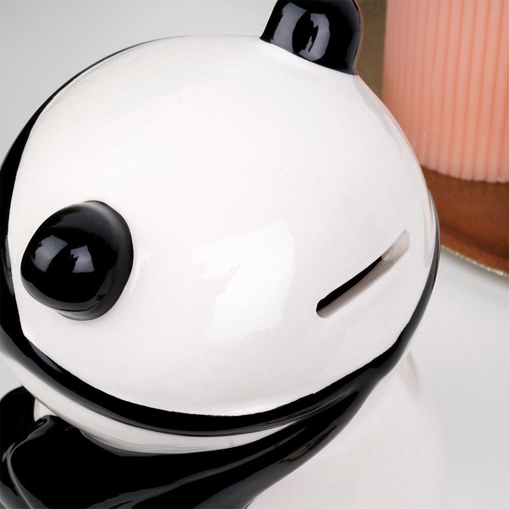 Ceramic panda piggy bank
