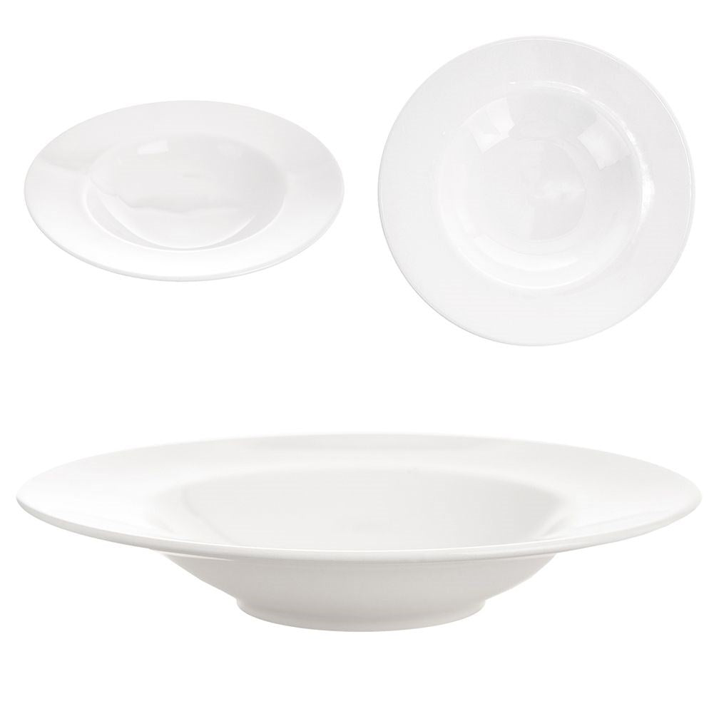 Ceramic pasta plate white MONA 28 cm