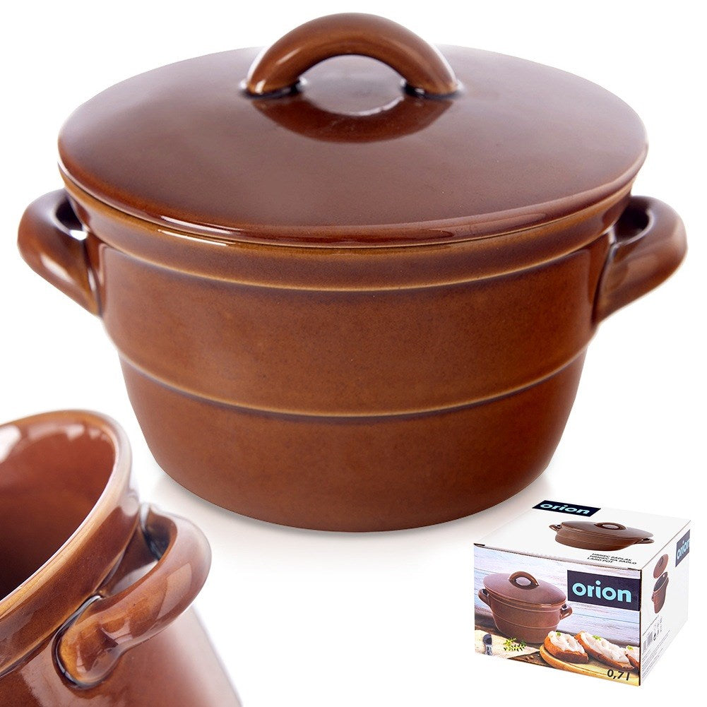 Ceramic pickling container with lid 650 ml