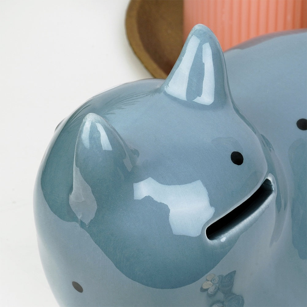 Ceramic piggy bank cat