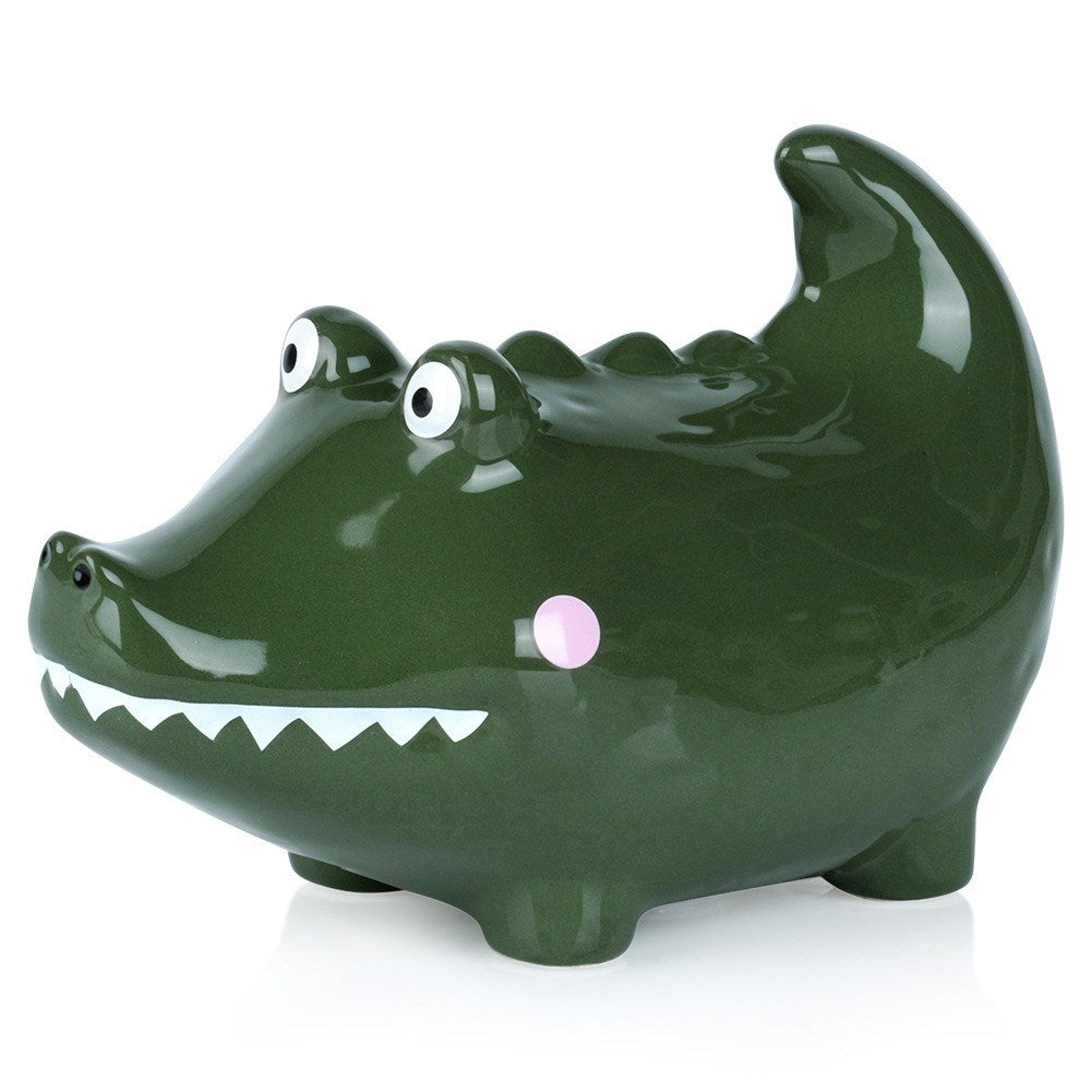 Ceramic piggy bank crocodile
