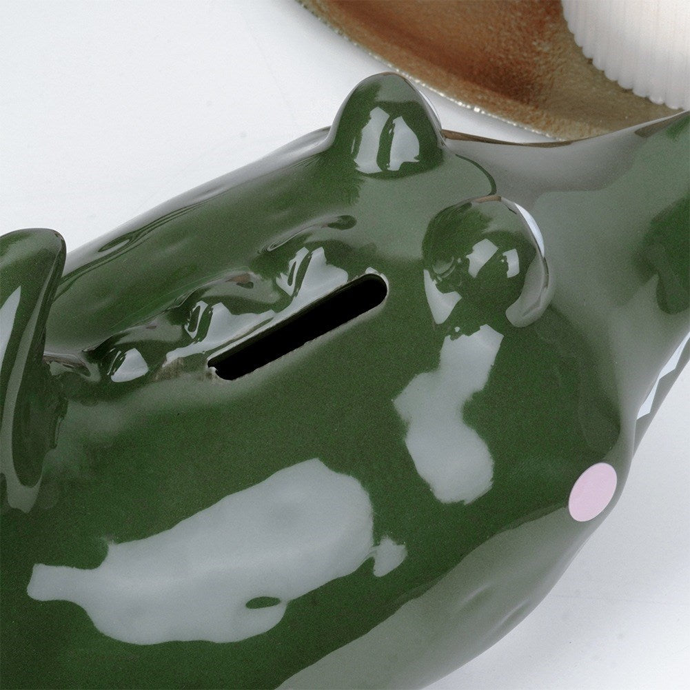 Ceramic piggy bank crocodile