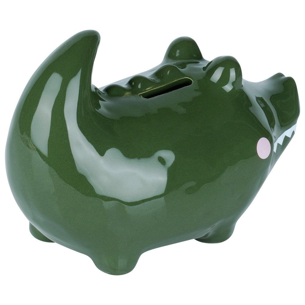 Ceramic piggy bank crocodile