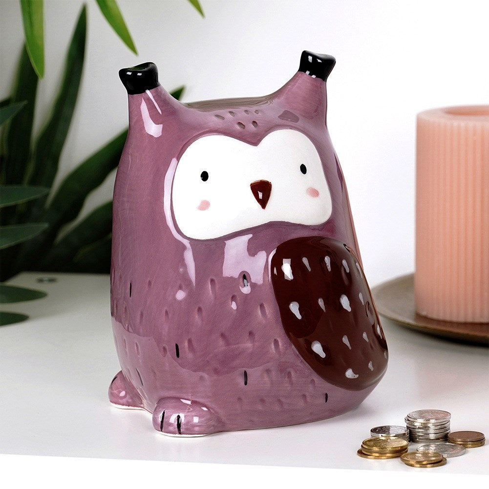 Ceramic piggy bank owl