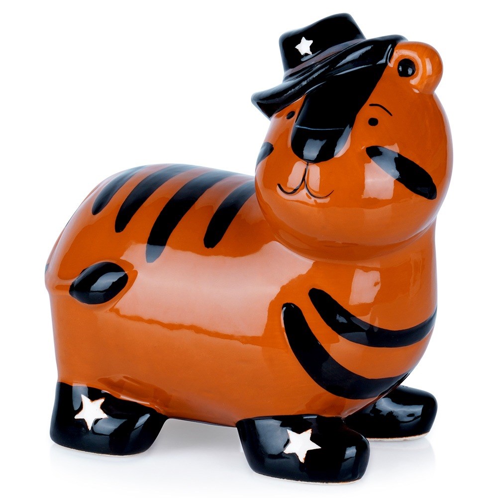 Ceramic piggy bank tiger