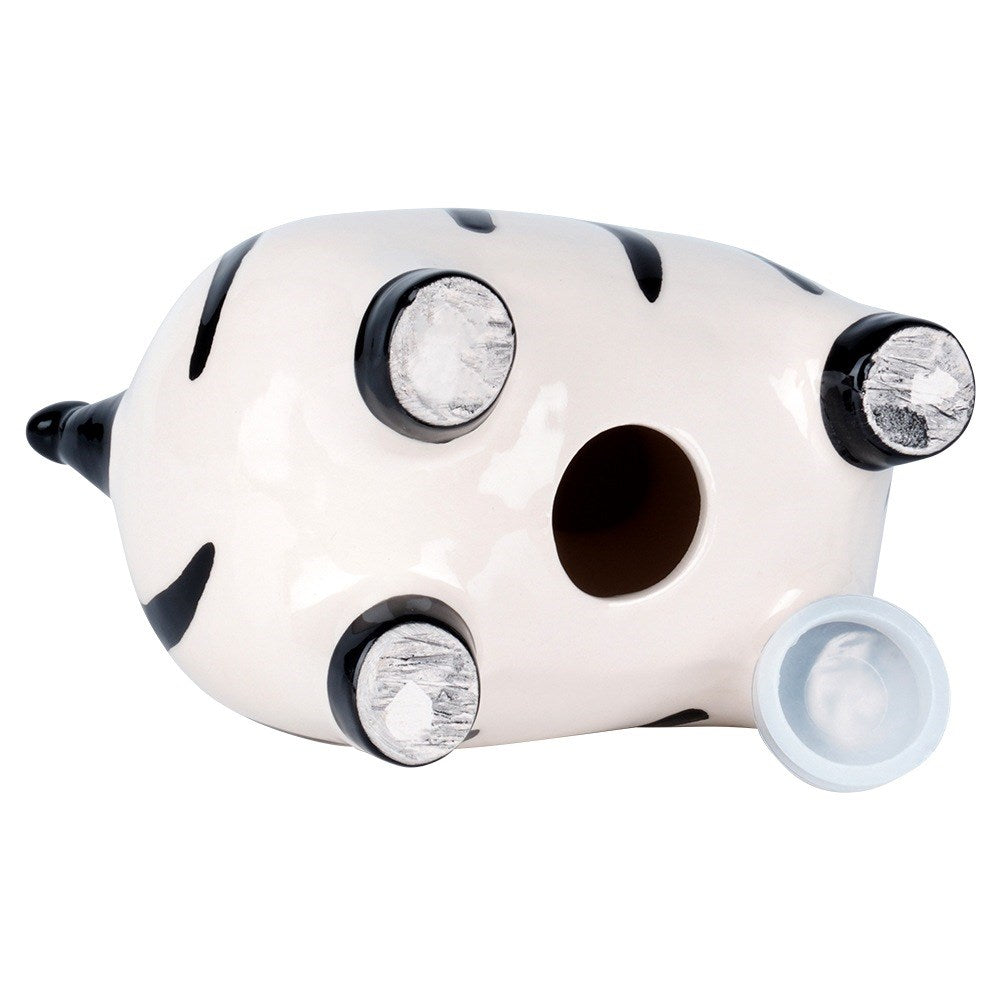 Ceramic piggy bank zebra