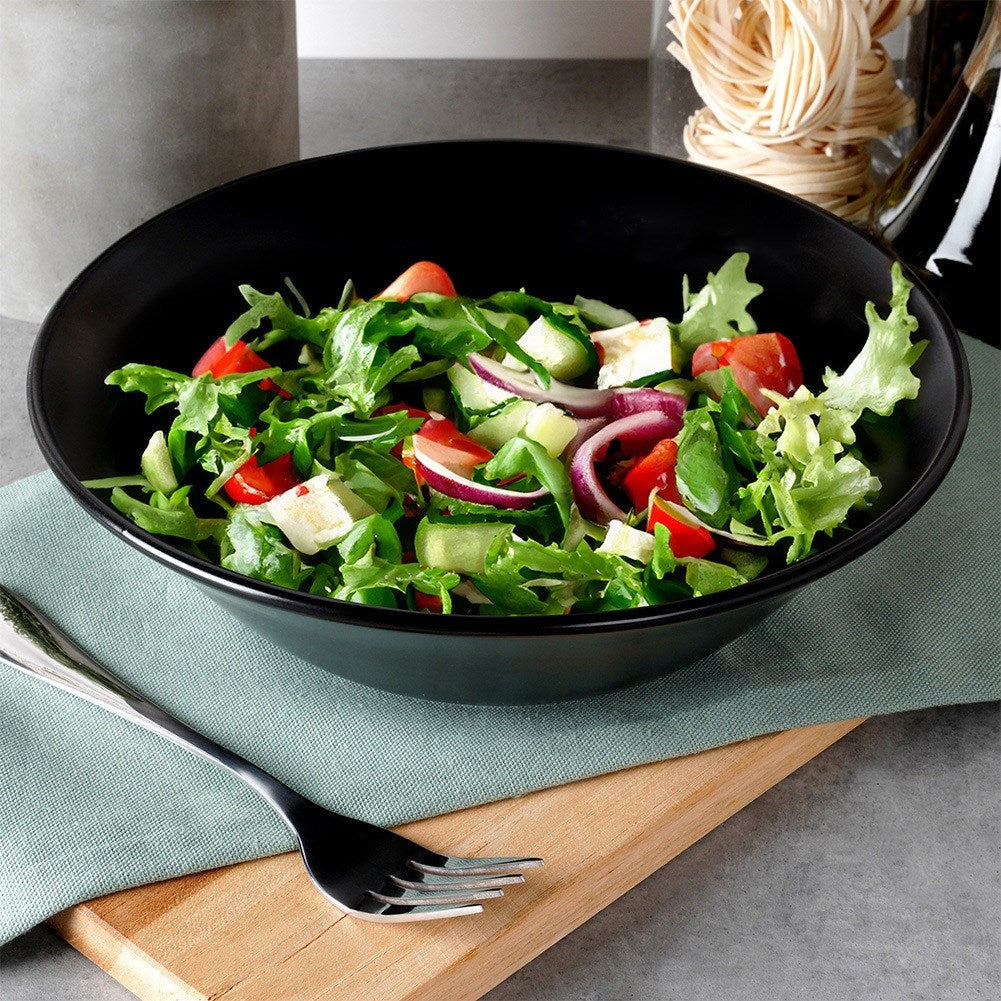 Ceramic salad bowl black SOHO 23.5 cm, 1.1 l