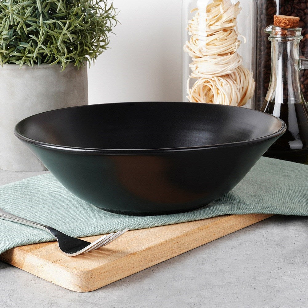Ceramic salad bowl black SOHO 23.5 cm, 1.1 l
